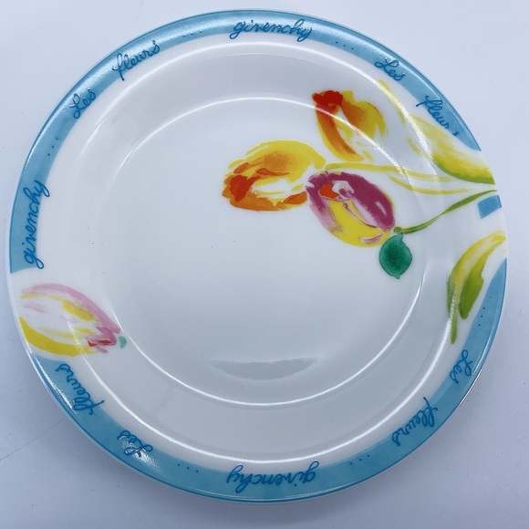 Givenchy Porcelain 6Pcs Colourful Floral Design Set Plates - Picture 7 of 14